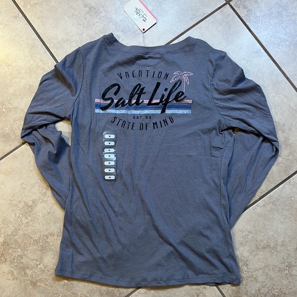NWT Salt Life “vacation state of mind” long sleeve top size medium - Picture 4 of 4